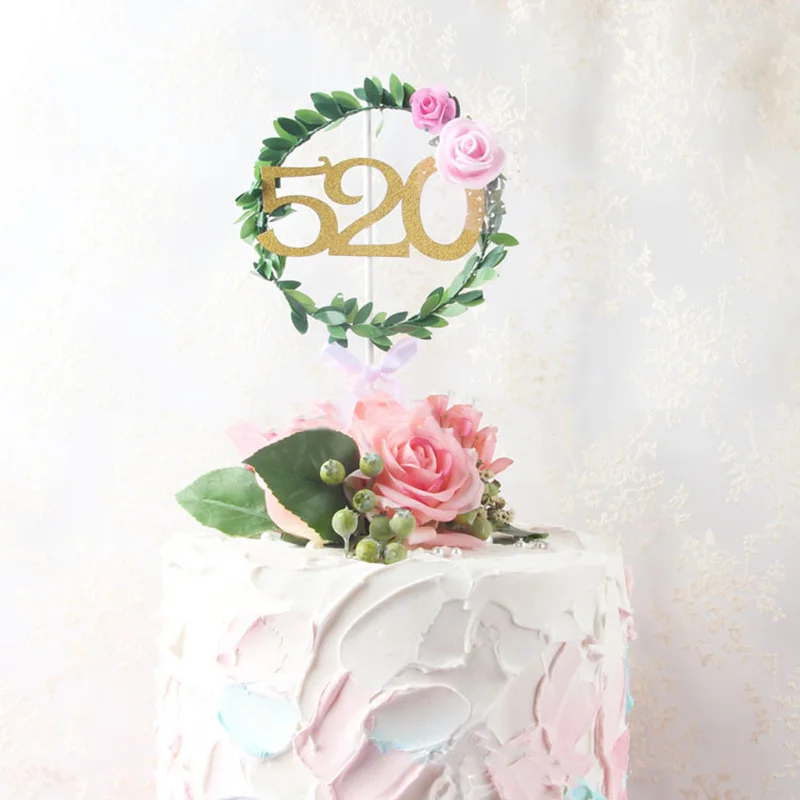 New-1pc-520-Cake-Topper-Glitter-Paper-Mom-Cupcake-Topper-Flags-For-Mother-s-Day-Birthday