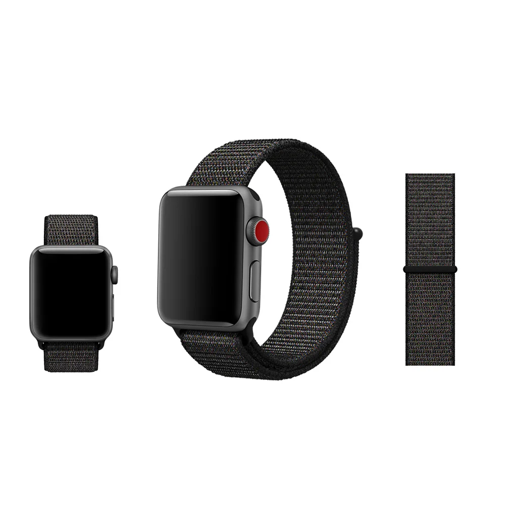 MUSEN Arrival Colors Nylon Sport Loop Replacment Band for Apple Watch Series 1/2/3 Lightweight Soft Breathable Woven Strap 38/42