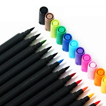 12/18 цветов, набор, двойная головка, Водные Цвета, кисть, ручка, профессиональный эскиз, Цветной маркер, ручка, архитектура, искусство, маркеры, манга