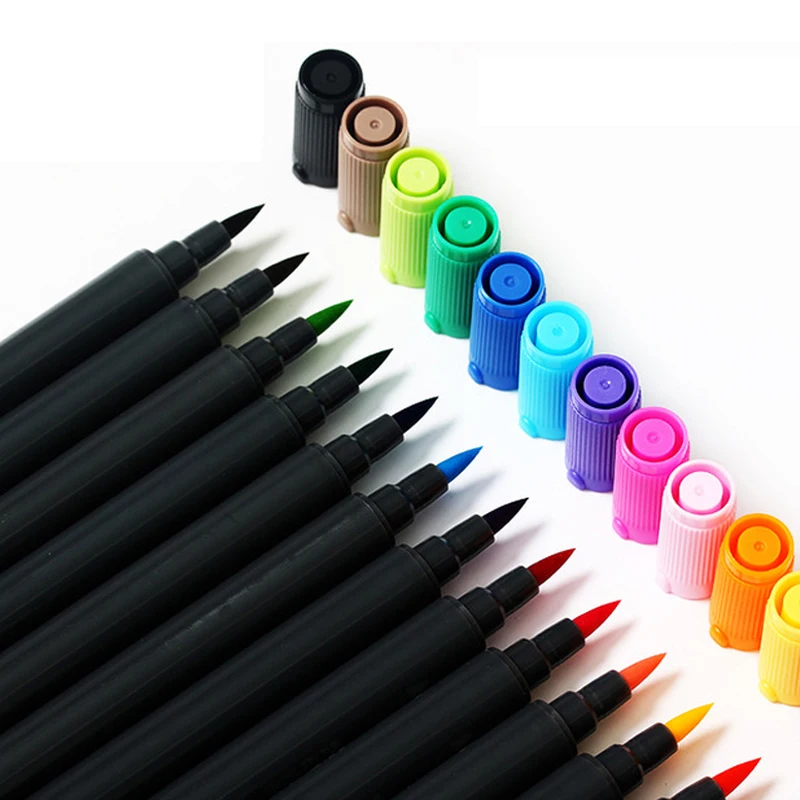 фломастеры для художницы. профессиональные маркеры arrtx. фломастеры color pen 24. текстовыделитель берлинго хайлайтер. фломастеры на столе.