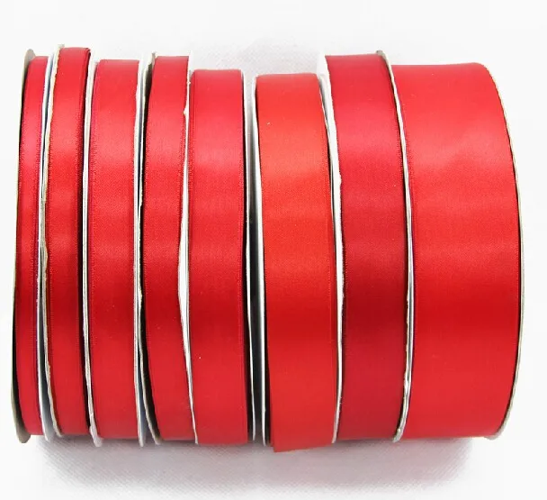 

6mm Red Matte Polyester Ribbon Satin Ribbon Rope Hairbow Wedding Party Decaration Accessories Gift Packing Ribbon Rope,100yds