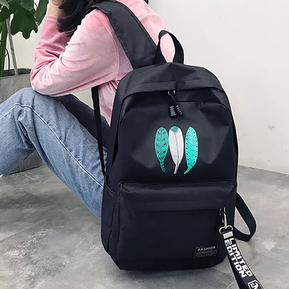 

Women Student Bag College Wind Simple Large Capacity Backpack Canvas Bag girls Backpark with casual style Bolsos Bandolera Mujer