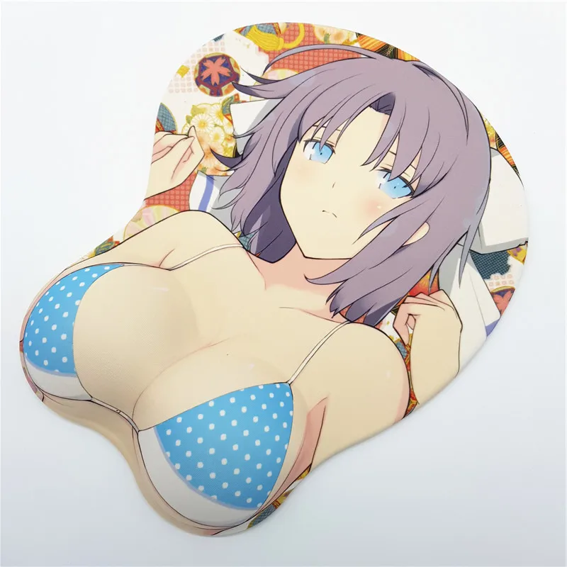 Senran Kagura-Yumi аниме 3D Oppai коврик для мыши подставка для запястья