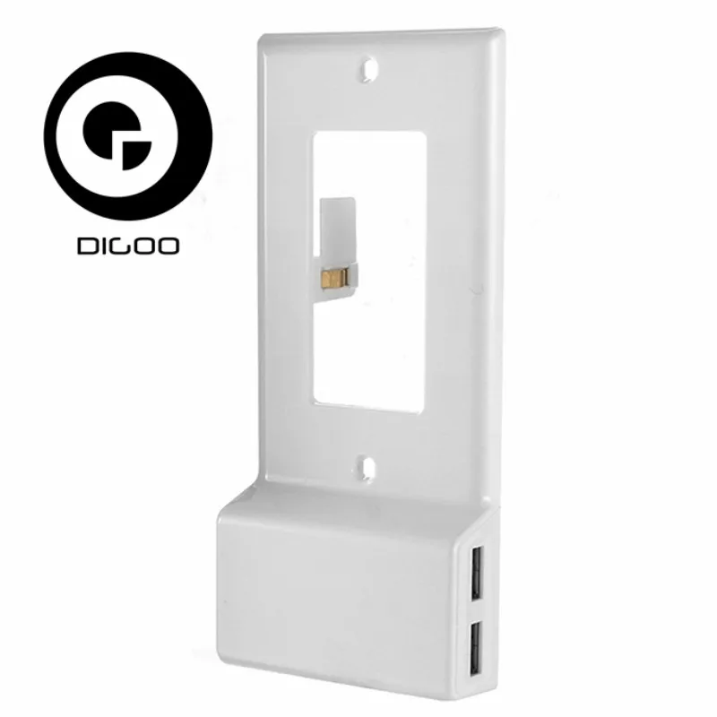 

Digoo DG-OL7 Dual USB Ports Charging Cover Plate US Plug Double Socket Power Outlet Strips