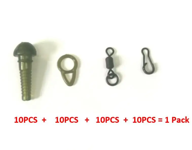 3x10 шт. защитные рукава с кольцом и зажимами + 10 x Flexi Ring Swivels Making полуфиксированные