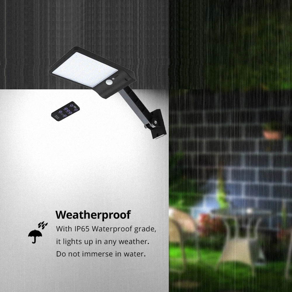 

Newest 48 LED Solar Powered Street Light PIR Motion Sensor Lamps Garden Security Lamp remote control Led Solar Light For Garden