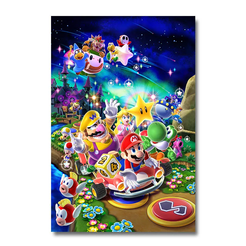 Плакат из шелка в стиле игры Super Mario Galaxy 2 12x18 24x36 дюймов|Рисование и каллиграфия| |