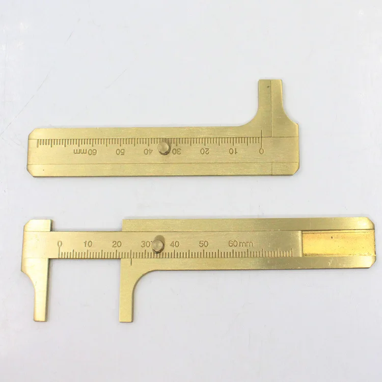 Mini Brass Sliding Gauge Vernier Caliper Measure Measurement Tool For