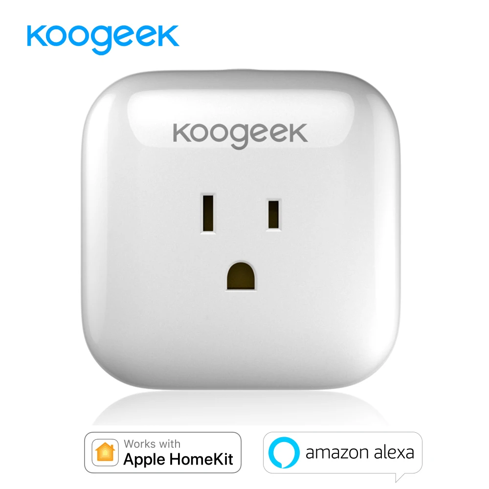 

Koogeek Wifi Smart Plug Wireless Smart Socket Energy Consumption Monitor Voice Control for Apple HomeKit Alexa Google Assistant