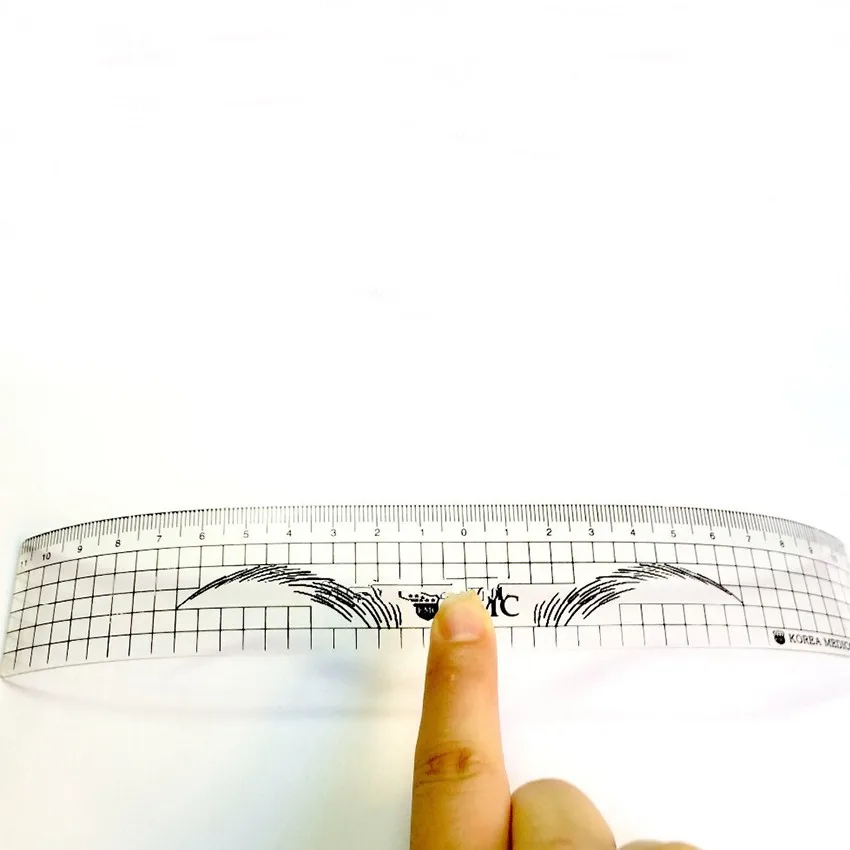 2 шт татуировки брови линейка для нанесения татуировки аксессуары трафареты для татуажа 11 см пластиковая радиановая линейка формирующий инструмент для начинающих