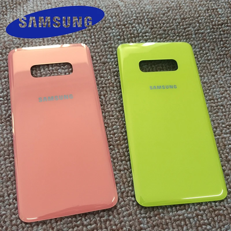

Original Samsung Galaxy S10E Back Cover Glass Battery Case For Galaxy S10 e E Rear Housing Cover Replacement + Adhesive Sticker