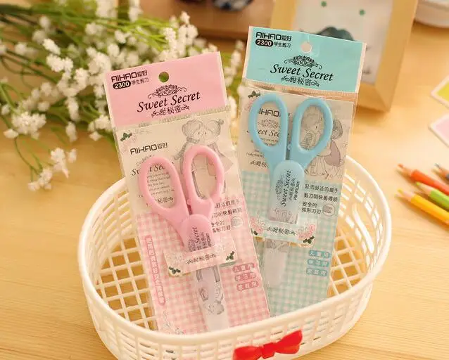 

1 School Students Safe Scissors , Cartoon Paper Cut Scissors for Kids