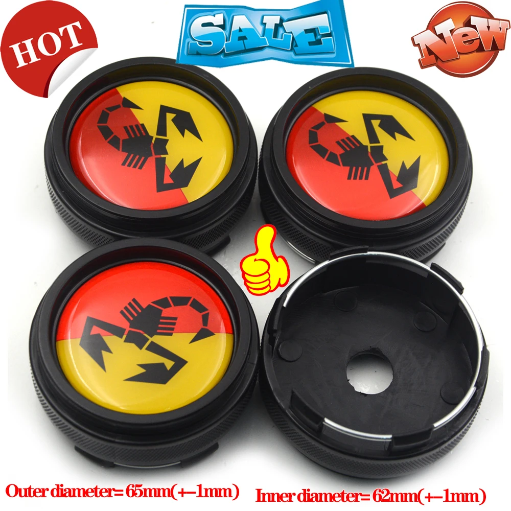 

High Quality Auto Racing 65mm Car Styling For RAYS Work Emotion Wheel Center Cap Emblem Voyage Renegade in Yellow Red Scorpion