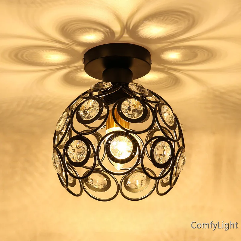 Cristal de lujo LED hierro colgante luz Loft nórdico lámpara Hanglamp restaurante/Loft/Isla de cocina/comedor lamparas de techo
