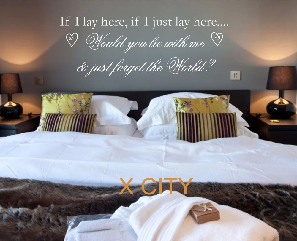 

IF I LAY HERE SNOW PATROL LYRICS QUOTE POP WORDS WALL ART STICKER MURAL VINYL TRANSFER DECAL HOME ROOM DECORATION S M L XL XXL