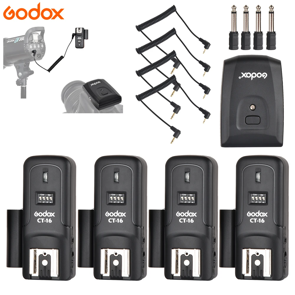 Беспроводной триггер для вспышки Godox 16 канальный передатчик + приемник студийной