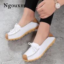 Ngouxm/ г. летние женские лоферы на плоской подошве, обувь из натуральной кожи с бантом-бабочкой, женские мокасины без шнуровки, балетки на плоской подошве