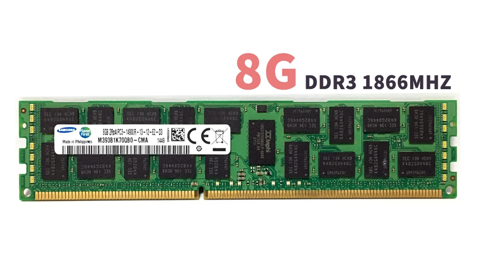 Оригинальный 4 GB DDR3 1333 МГц, 1600 МГц, 1866 МГц 4G 1333 1600 1866 радиатор регистровая и ecc-память памяти сервера 8G 16G 8 GB 16 GB Оперативная память x79 x58 LGA 2011