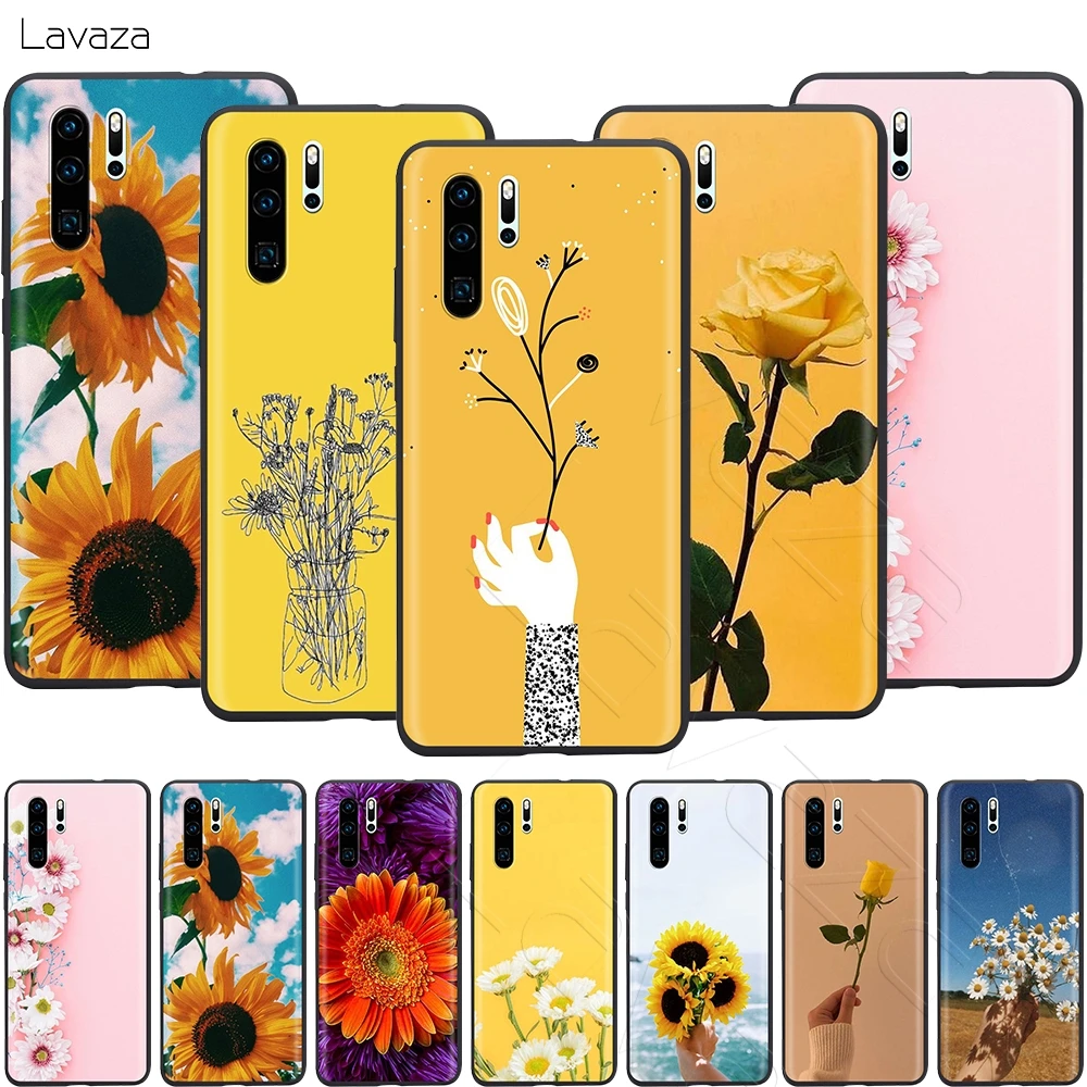 Lavaza Passion Flower Rose Sunflower Aesthetic Case for Huawei Mate Y7 Y9 P8 P9 P10 P20 P30 P40 Max Lite Pro P Smart Mini |