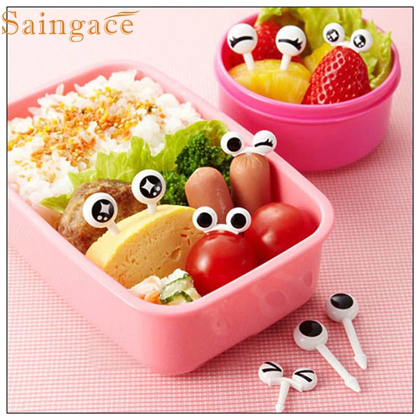 

Zero Lovely eye easy to sign Mini Fruit Fork cartoon children fruit
