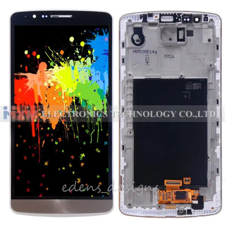 

100% Guarantee For LG G3 D850 D851 D855 Gray Touch Display+LCD Screen Digitizer Assembly+Frame Free Shipping