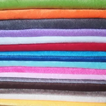 Multi-Colors 1mm Soft Minky Fleece Fabric Polyester Fleece Brushed Fabrics for Patchwork  Sew Doll Stuffed Toys Cloth 50x50cm 1