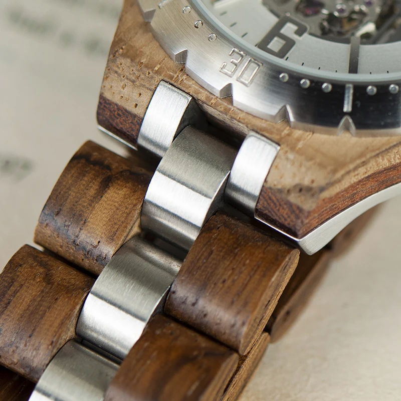 Tanie BOBO BIRD mechaniczne zegarki męskie wodoodporne zegarki automatyczne Top marka luksusowe zegarki na rękę orologi uomo automatico