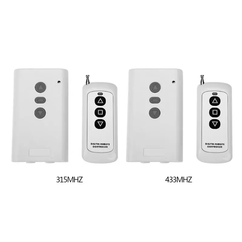 

Wireless Remote Control Switch DC 12V 220V Electrical Curtain Two Motor Reversing remote control switch with 315/433MHZ Type