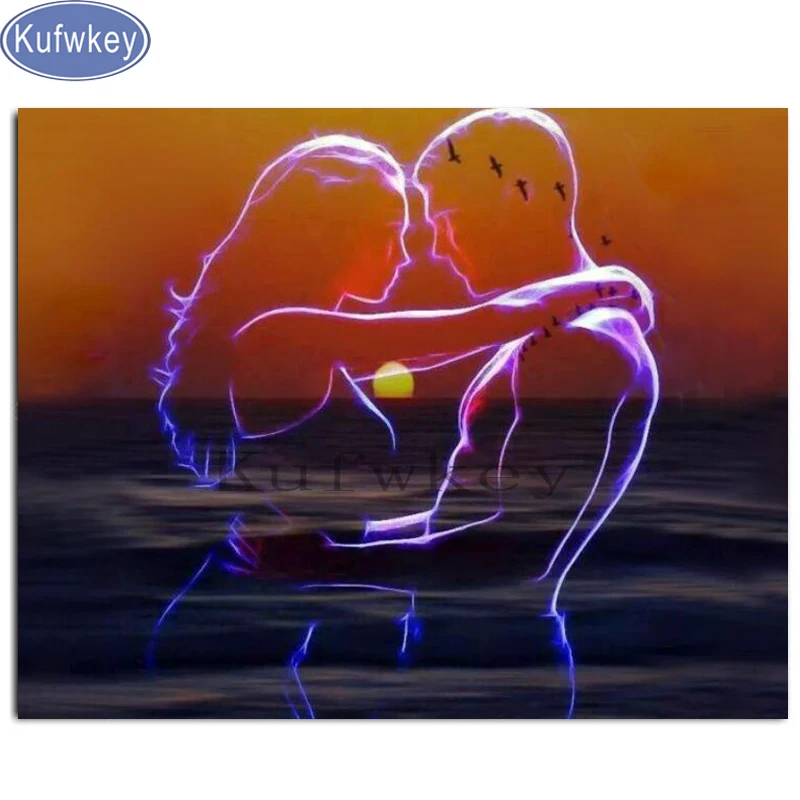 Diy Алмазная картина фантазия пара 3d вышивка мозаика квадратная круглая Вышивка