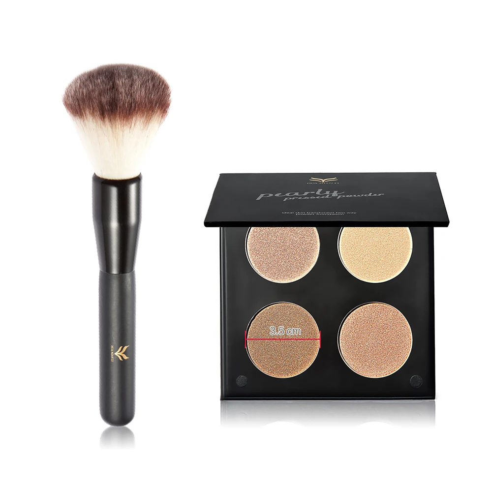 Face Highlighter Powder Glow Kit 4 colors Mixed Bronzers Highlight and Contour iluminador Makeup