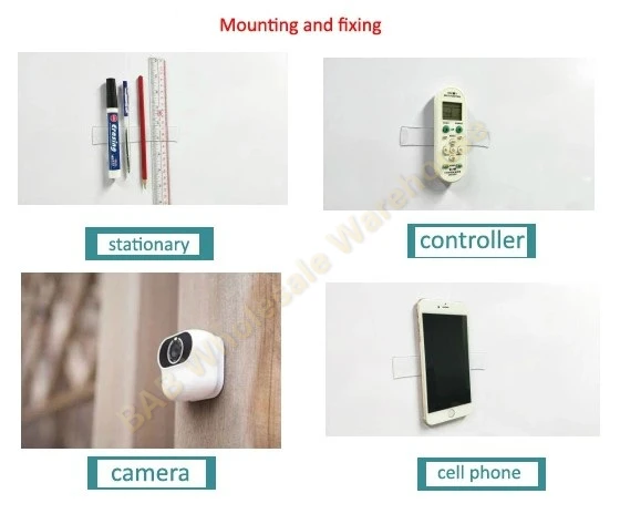 Fita auto-adesiva removível e multifuncional, lavável, dupla