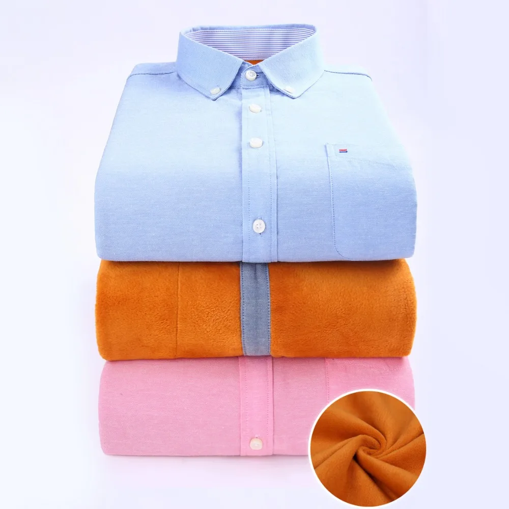 Winter Autumn Spring mens work shirts striped solid color Long sleeve social men dress shirt oxford male shirts Plus size 4XL