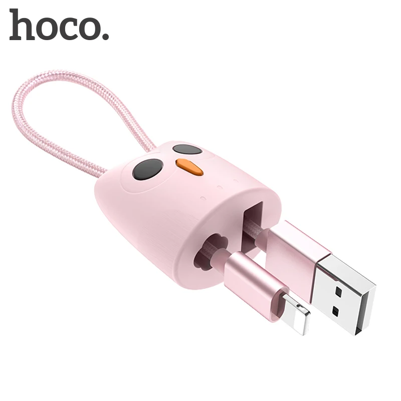 

HOCO Cute Short USB Cable for iPhone 7 8 6 6 s Storage 2.4A Fast Charge Cable for iPhone X Xs Max XR Girl Lovely Data Sync Wire