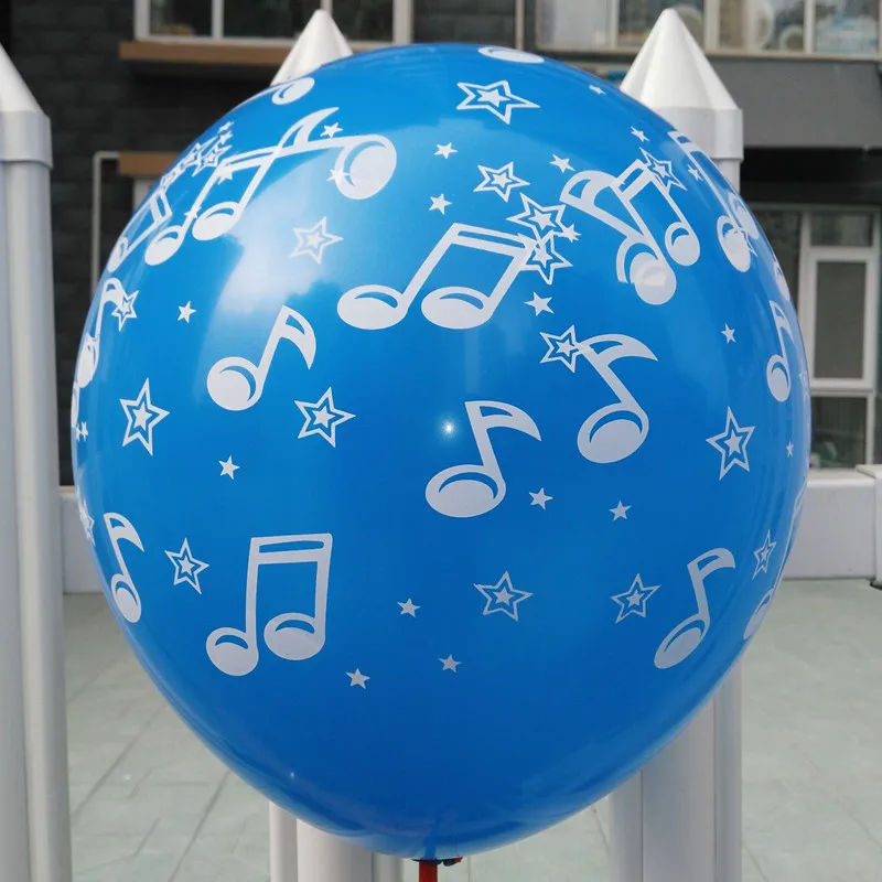12 дюймов 100 шт 8th/16th латексные воздушные шары с музыкальными нотами для мероприятий, вечерние шары с музыкальными нотами для детской комнаты, Самоуплотняющиеся шары