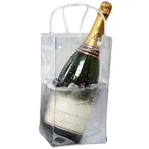 

5pcs wine coolers chillers ice bag holders transparent ice wine bag wine Buckets barrel preservation cold outdoor carrying