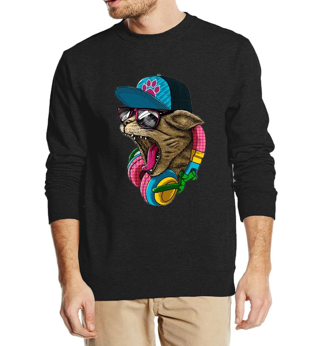 3D المطبوعة مجنون DJ القط مضحك بلوزات الرجال أزياء العلامة التجارية هوديس 2019 الربيع الشتاء الصوف الحيوان طباعة رياضية للكبار 3D المطبوعة مجنون DJ القط مضحك بلوزات الرجال أزياء العلامة التجارية هوديس 2019 الربيع الشتاء الصوف الحيوان طباعة رياضية للكبار