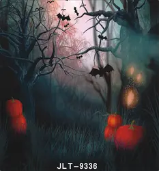 Ужас лампа в виде тыквы на Хэллоуин Карнавал вечерние фотографии фоны Темный лес Студия фото фон