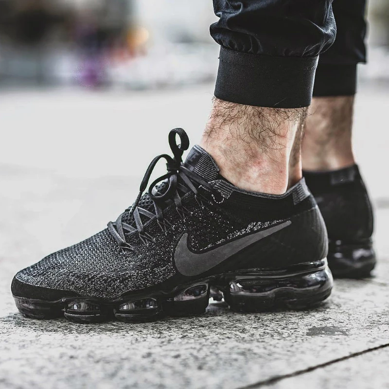 Original Nike Air VaporMax Be True Flyknit Breathable Men's Running Shoes Sports Official Comfortable Durable Sneakers Outdoor