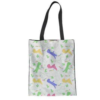 

dinosaur bag Printing Foldable Tote Women Shopping Bags Large Shoulder Bag for Ladies Handbag Tote Bag Pouch 2019