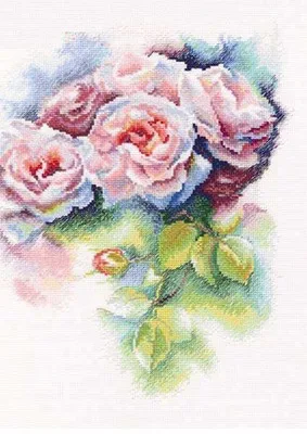 

14/16/18/27/28 Needlework,DIY Cross Stitch,Sets For Embroidery kits, Pink Rose RTO-M547 Pink Bliss