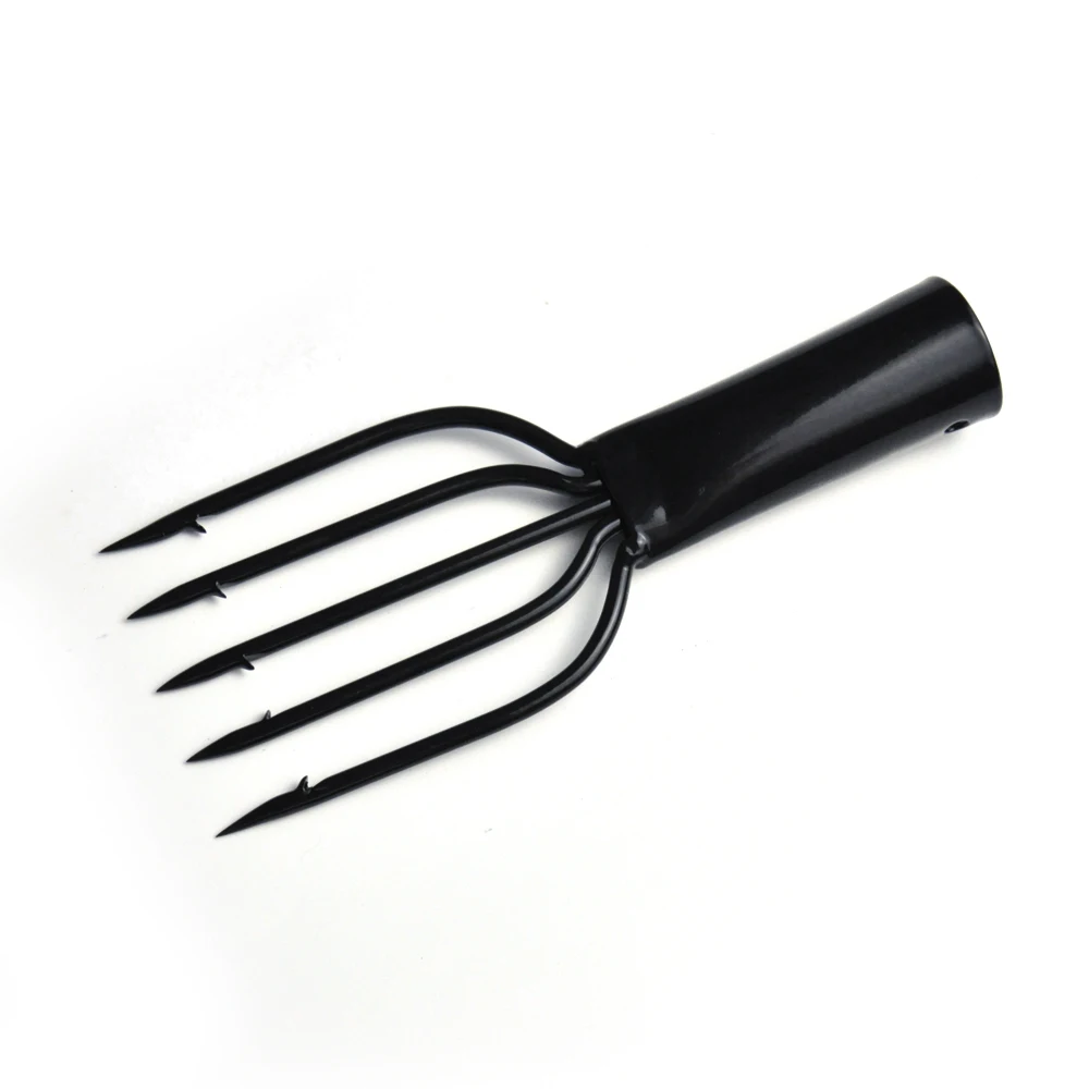 

OLOEY Fishing Spear 5 Prong Spearhead Fork Harpoon Tip with Barbs Diving Spear Gun Head Fishing Tools Free Shipping