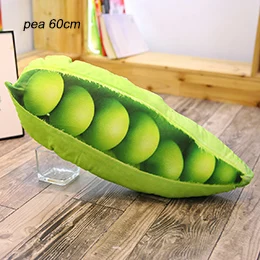 22 фрукты овощи в форме плюшевые игрушки подушка валик клубника манго дуриан киви лук брокколи морковь реалистичный Декор - Цвет: Pea