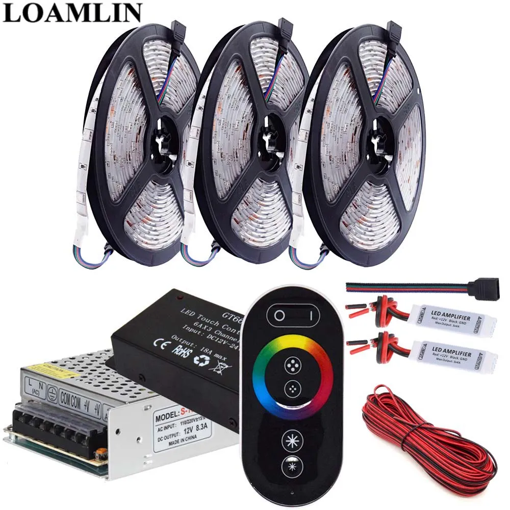 SMD5050 30 светодиодов/м RGB Светодиодные полосы света CT666 светодиодный контроллер