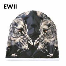 Унисекс 3d мешковатые шапки-Боб шапки для мужчин Теплая Зимняя кепка Женская Шапочка-бини для взрослых шапки Мужская шапка для животного Чепчик для девочки femme