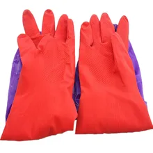 48 см длина, ширина ладони 11,5 см дропшиппинг красный 1 пара авто мойка латексные перчатки плюс бархатная очистка окна стекло автомобиля аксессуары