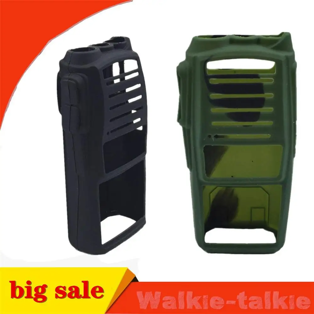 2 шт. резиновый чехол UV82 Walkie Talkie Черный силиконовый пылезащитный износостойкий