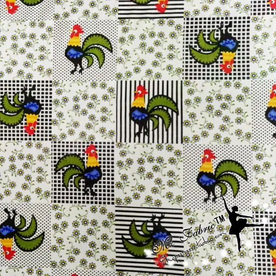 

Width 140cm animal chicken hen Fabric 100% Cotton Fabric Printed Fabric Patchwork Sewing Material For Diy Dress Clothing