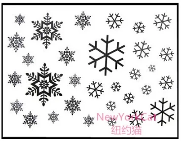 Us 805 3sheets15x10cm Fiocchi Di Neve Di Natale Autoadesivo Del Tatuaggio Brinquedos Per I Bambini Regalo Di Nuovo Anno In Tatuaggi Temporanei Da