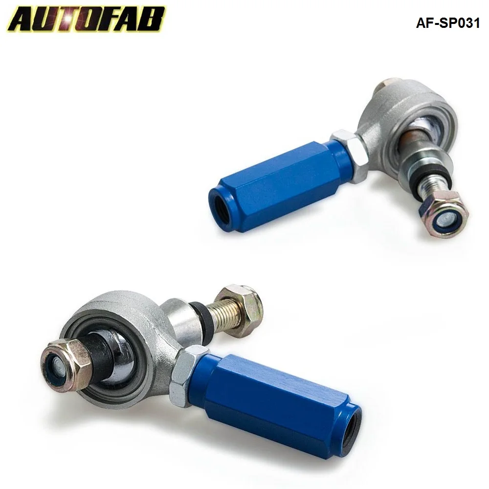 2pc Rear Suspension Adjustable Outer Tie Rod End Arm for 240sx 95-98 S14 Blue AF-SP031