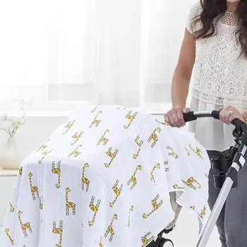

Kidlove Baby Cotton 2-layer Bath Towel Newborn Towel Stroller Seat Blanket